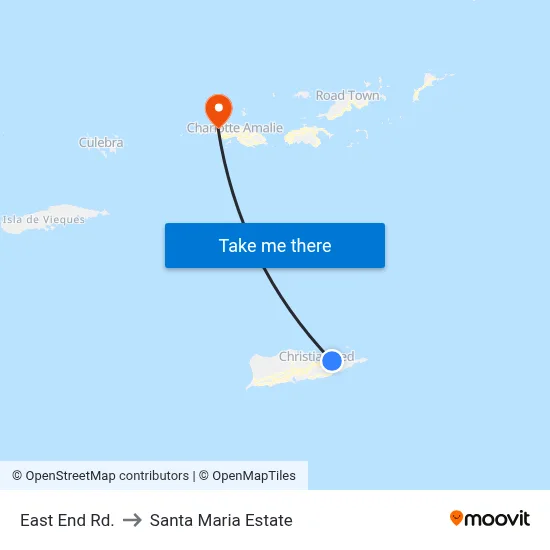 East End Rd. to Santa Maria Estate map