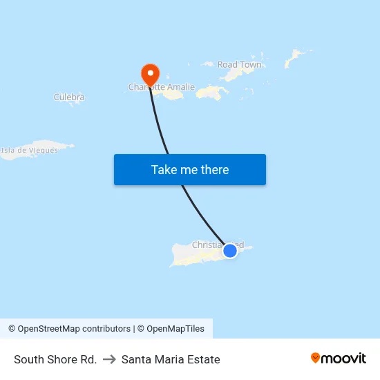 South Shore Rd. to Santa Maria Estate map