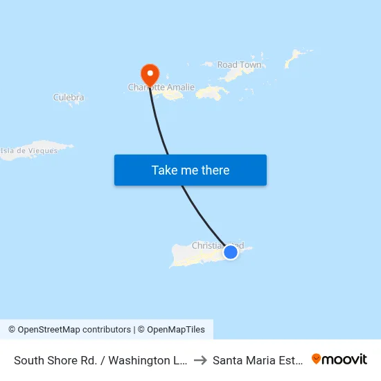 South Shore Rd.  / Washington Lane to Santa Maria Estate map