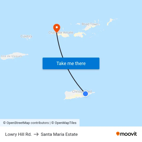 Lowry Hill Rd. to Santa Maria Estate map