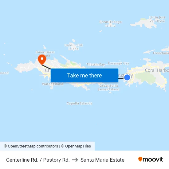 Centerline Rd. / Pastory Rd. to Santa Maria Estate map