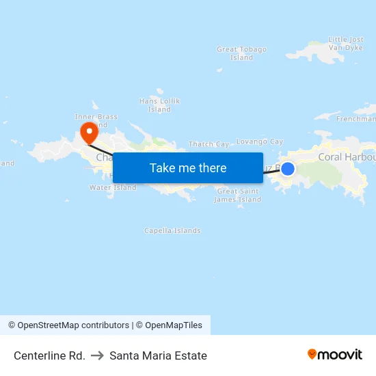 Centerline Rd. to Santa Maria Estate map
