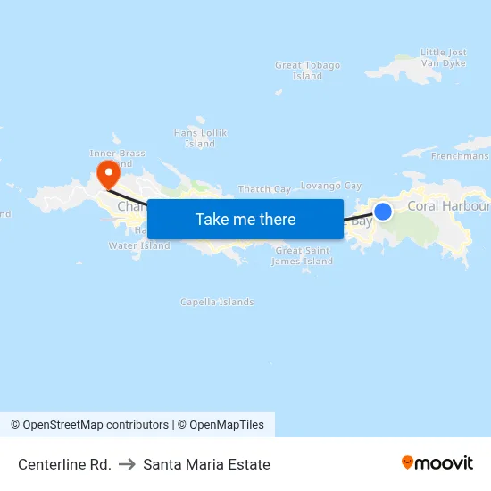 Centerline Rd. to Santa Maria Estate map