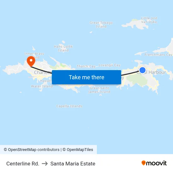 Centerline Rd. to Santa Maria Estate map