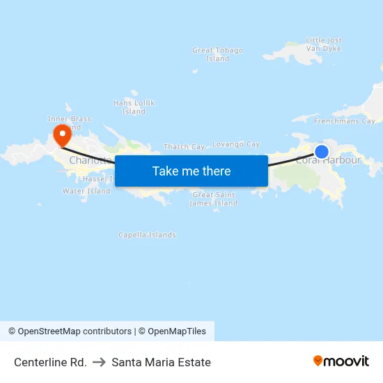 Centerline Rd. to Santa Maria Estate map