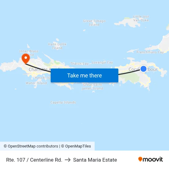 Rte. 107 / Centerline Rd. to Santa Maria Estate map