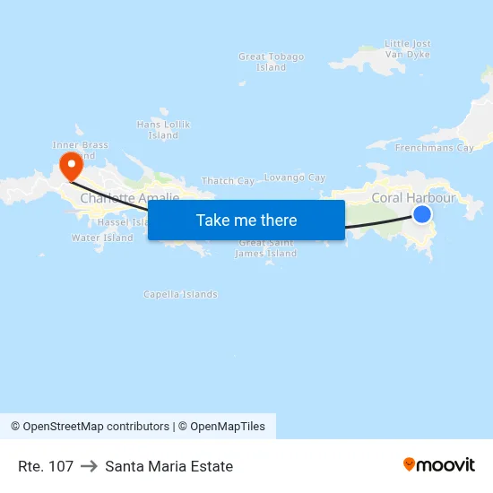 Rte. 107 to Santa Maria Estate map
