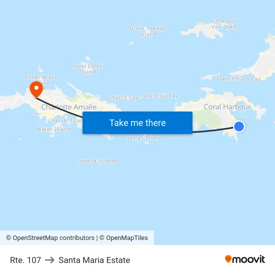Rte. 107 to Santa Maria Estate map