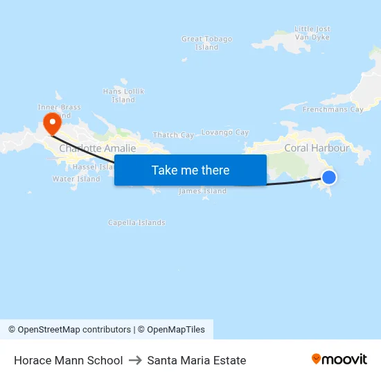 Horace Mann School to Santa Maria Estate map