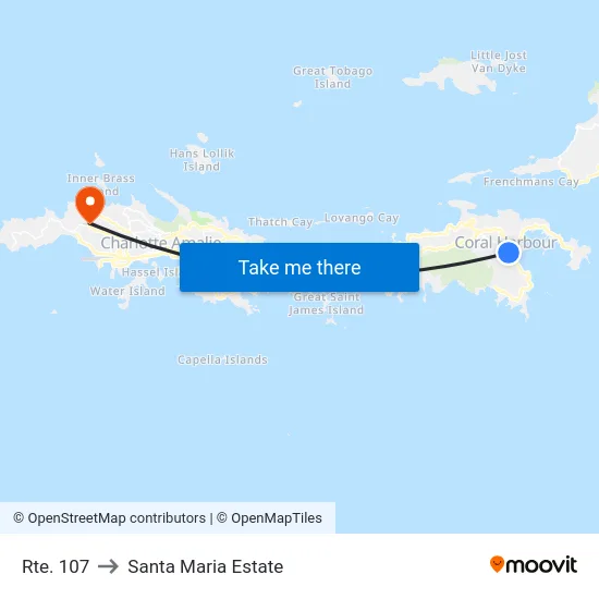 Rte. 107 to Santa Maria Estate map