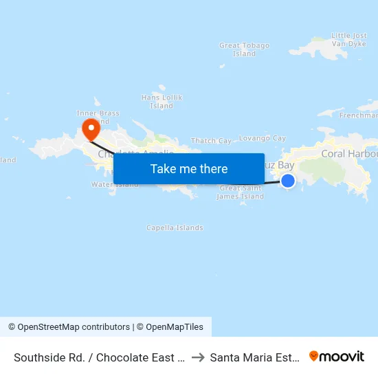 Southside Rd. / Chocolate East Rd. to Santa Maria Estate map