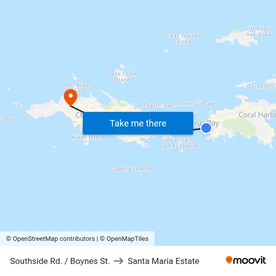 Southside Rd. / Boynes St. to Santa Maria Estate map