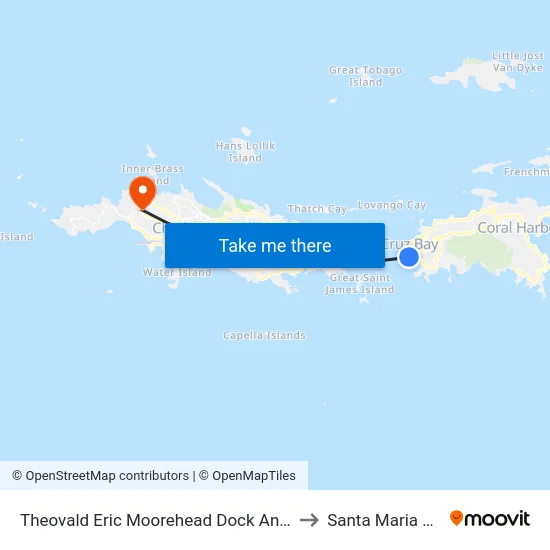 Theovald Eric Moorehead Dock And Terminal to Santa Maria Estate map