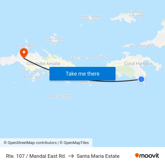 Rte. 107 / Mandal East Rd. to Santa Maria Estate map