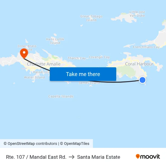 Rte. 107 / Mandal East Rd. to Santa Maria Estate map