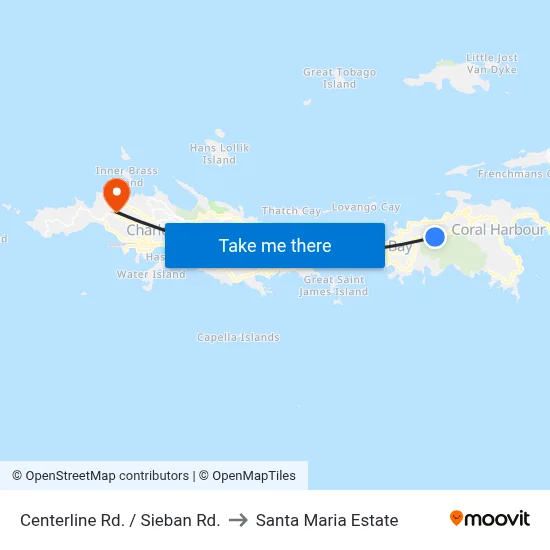 Centerline Rd. / Sieban Rd. to Santa Maria Estate map
