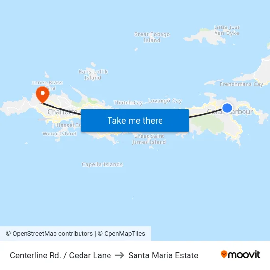 Centerline Rd. / Cedar Lane to Santa Maria Estate map