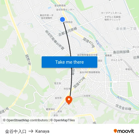 Kanaya Junior High Entrance to Kanaya map