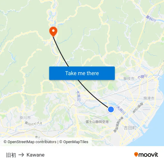 旧初 to Kawane map