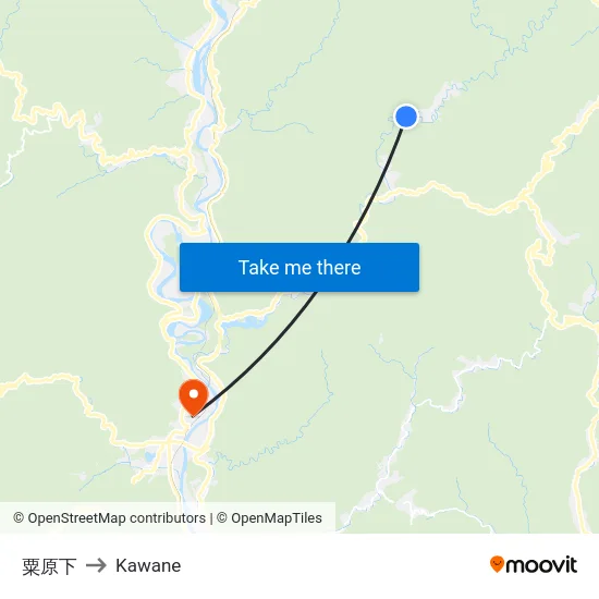 粟原下 to Kawane map