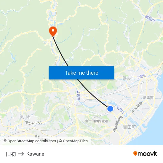 旧初 to Kawane map