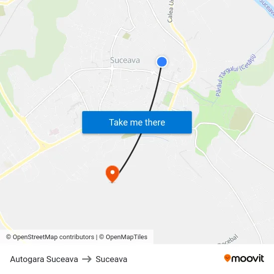 Autogara Suceava to Suceava map