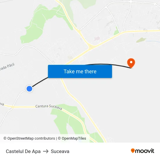 Castelul De Apa to Suceava map