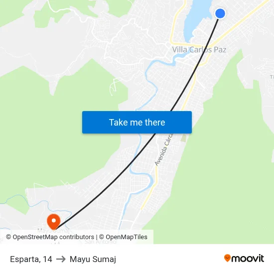 Esparta, 14 to Mayu Sumaj map
