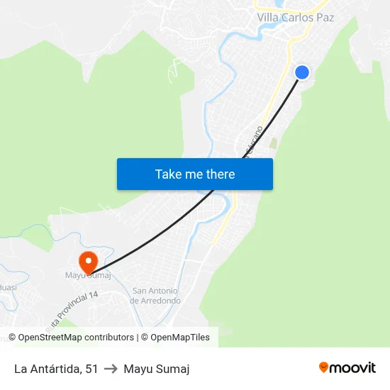 La Antártida, 51 to Mayu Sumaj map