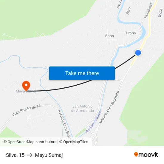 Silva, 15 to Mayu Sumaj map