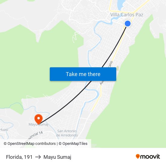 Florida, 191 to Mayu Sumaj map