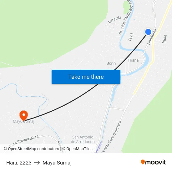 Haití, 2223 to Mayu Sumaj map