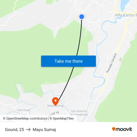 Gound, 25 to Mayu Sumaj map