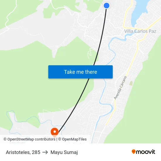 Aristoteles, 285 to Mayu Sumaj map