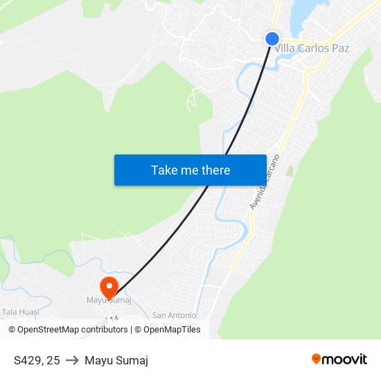 S429, 25 to Mayu Sumaj map