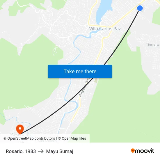 Rosario, 1983 to Mayu Sumaj map
