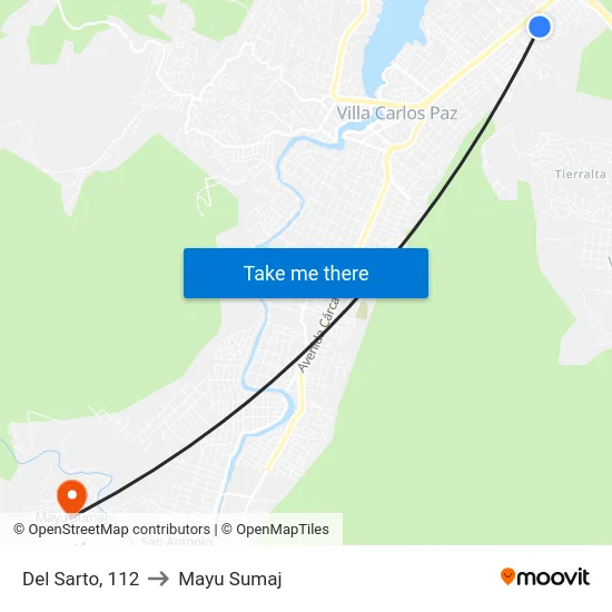 Del Sarto, 112 to Mayu Sumaj map