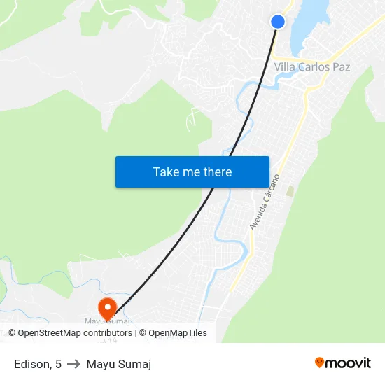 Edison, 5 to Mayu Sumaj map