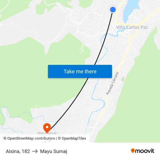Alsina, 182 to Mayu Sumaj map