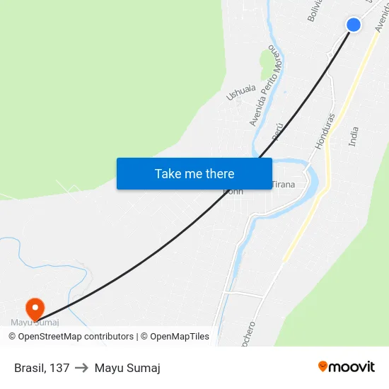 Brasil, 137 to Mayu Sumaj map