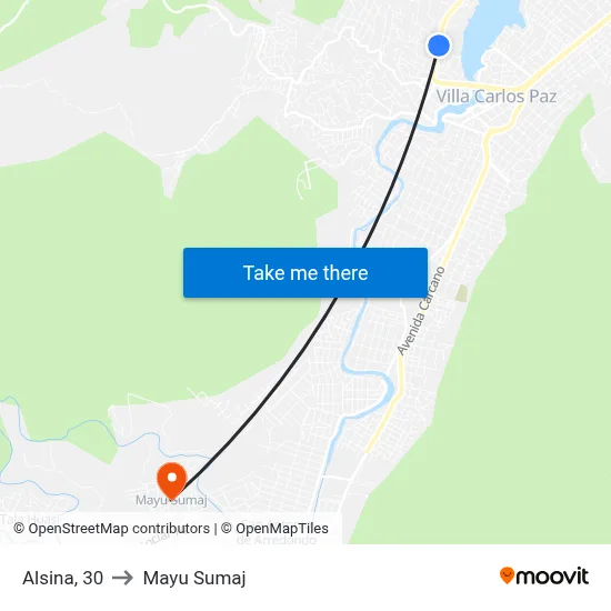 Alsina, 30 to Mayu Sumaj map