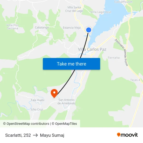 Scarlatti, 252 to Mayu Sumaj map