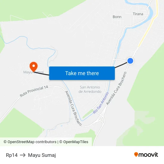 Rp14 to Mayu Sumaj map