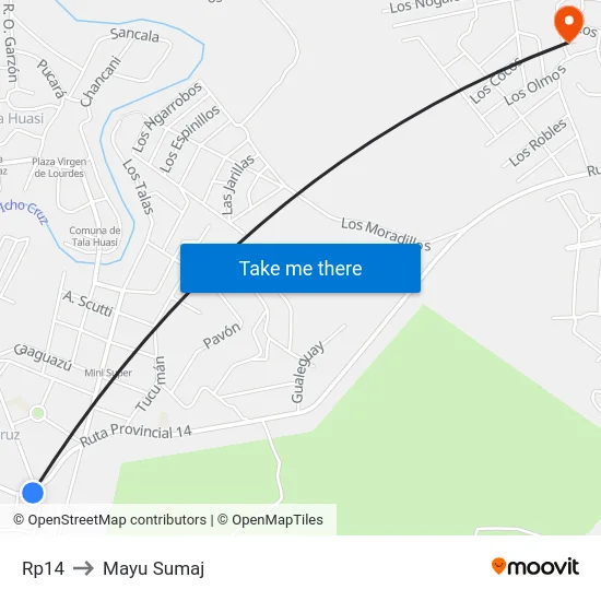 Rp14 to Mayu Sumaj map