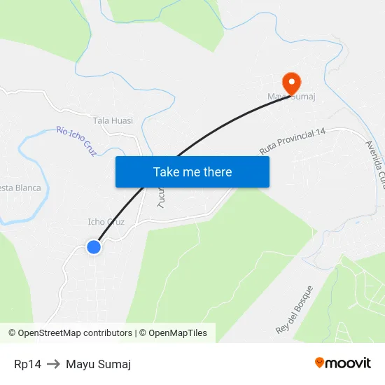 Rp14 to Mayu Sumaj map