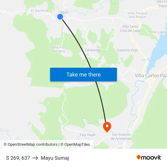 S 269, 637 to Mayu Sumaj map