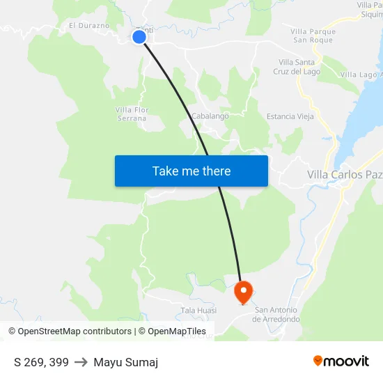 S 269, 399 to Mayu Sumaj map