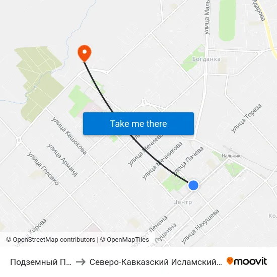 Подземный Переход to Северо-Кавказский Исламский Университет map