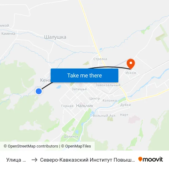 Улица Фрунзе to Северо-Кавказский Институт Повышения Квалификации map