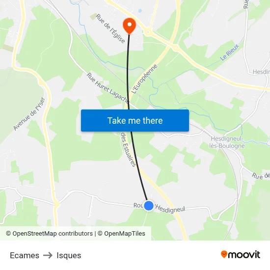 Ecames to Isques map